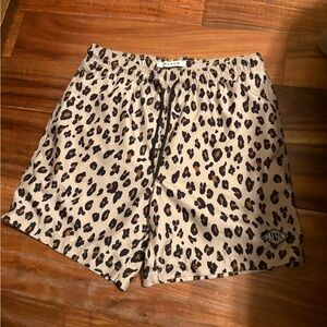 PacSun Leopard Print Men’s Swim Trunks Board Shorts Size S